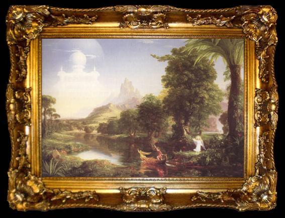 framed  Thomas Cole The Voyage of Life,Youth (mk19), ta009-2